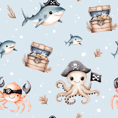 Piratengewimmel - Bio Jersey / Bio French Terry